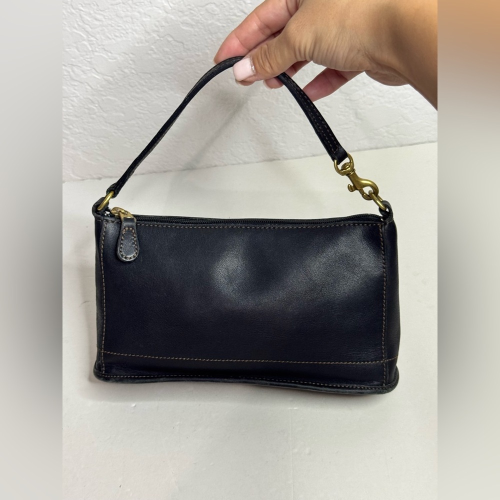 Old Coach 9311 Rare Made In USA Hand Bag Pouch Black Vintage